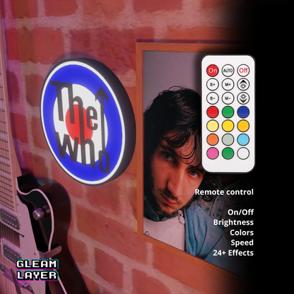 The Who Led RGB Light Wall Sign