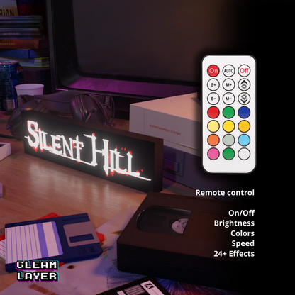 Silent Hill Classic Led Retro Logo Gaming Light Sign