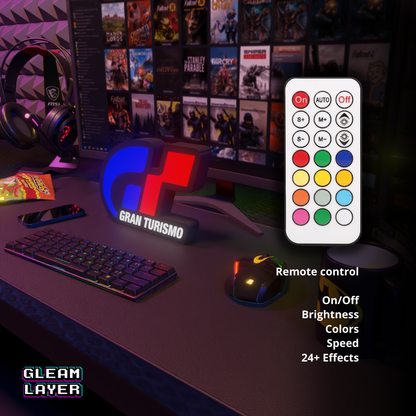 Gran Turismo Placa Gaming Iluminada