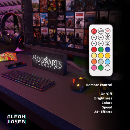 Hogwarts Legacy Led Gaming Light Rgb Sign