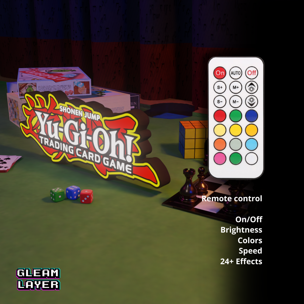 Yu-Gi-Oh Trading Card Game Led Light RGB Sign