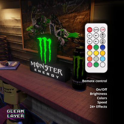 Monster Energy Drink Led Lightbox Rgb Light Sign