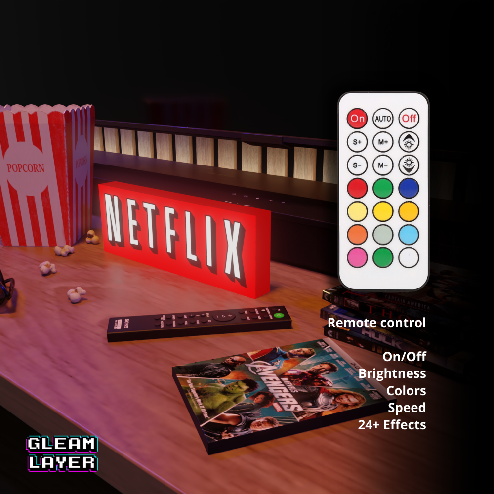 Netflix Led Lightbox Rgb Light Sign