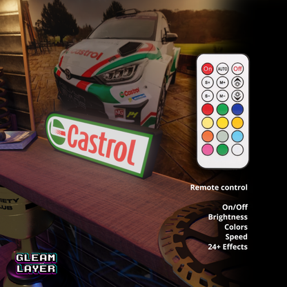 Castrol Led Lightbox Rgb Light Sign