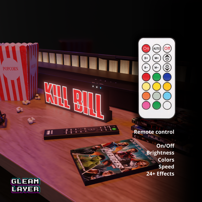 Kill Bill Movie Led Light Sign