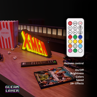 X-Men Led Light Sign