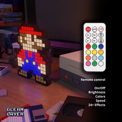 Super Mario 8-bit Pixel Led Light