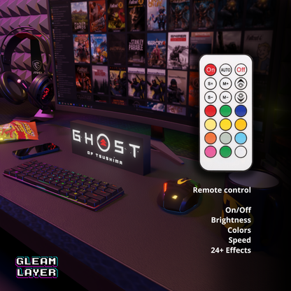 Ghost of Tsushima Led Gaming Light Sign