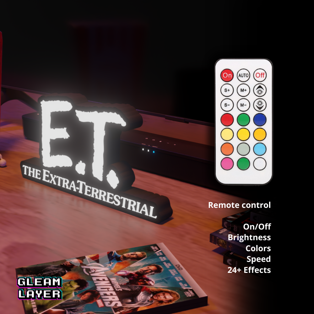 E.T. the Extra-Terrestrial Movie Led RGB Light Sign