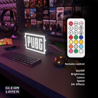プレイヤーアンノウン PUBG LEDゲーミングライトサイン