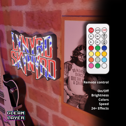 Lynyrd Skynyrd Led RGB Light Wall Sign