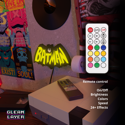 Batman Comics Led Wall Lightbox RGB Light Sign