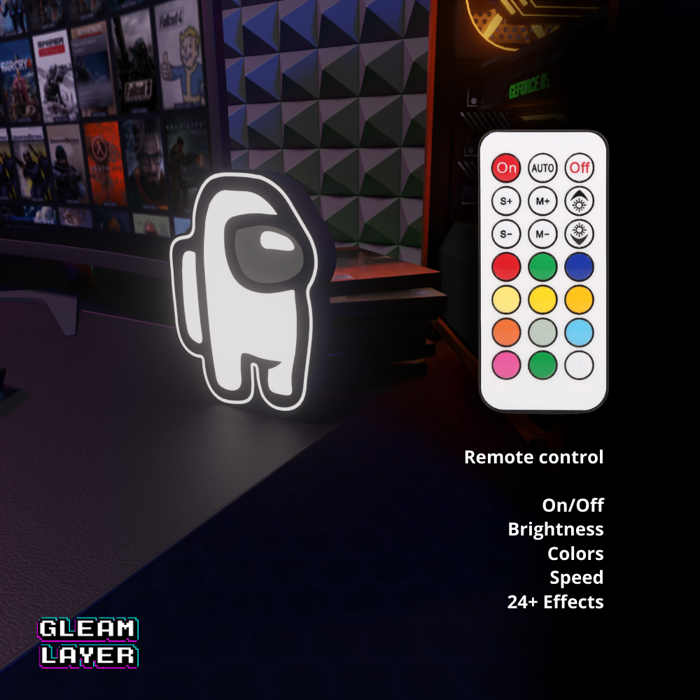 Among Us Suspect Led Gaming Light Sign