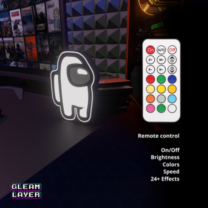 Among Us Suspect Led Gaming Light Sign