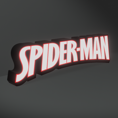 Spider Man Led Light Sign