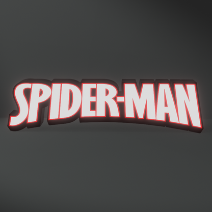 Spider Man Led Light Sign