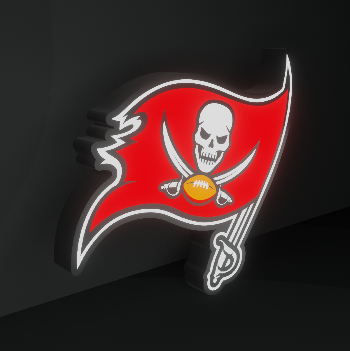 Tampa Bay Buccaneers Led Light Box NFC Team National Football League Display Sign