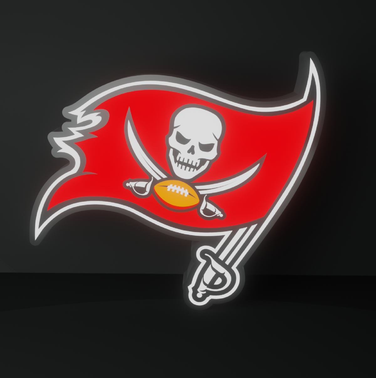 Tampa Bay Buccaneers Led Light Box NFC Team National Football League Display Sign