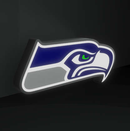 Seattle Seahawks Led Light Box NFC Team National Football League Display Sign