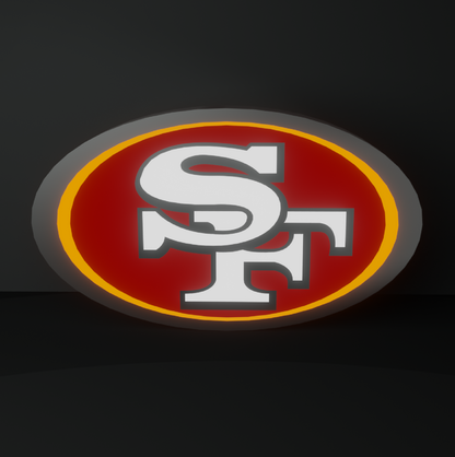 San Francisco 49ers Led Light Box NFC Team National Football League Display Sign