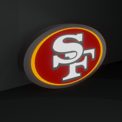 San Francisco 49ers Led Light Box NFC Team National Football League Display Sign