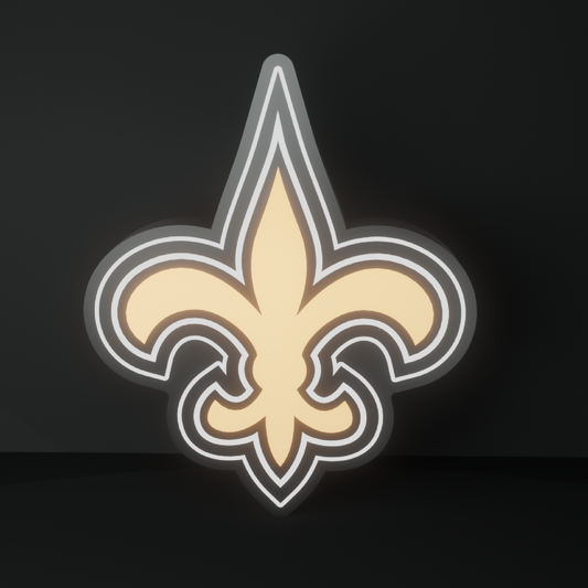 New Orleans Saints Led Light Box NFC Team National Football League Display Sign