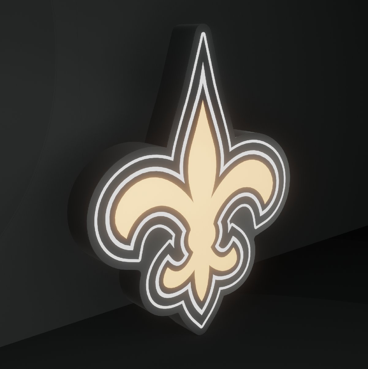 New Orleans Saints Led Light Box NFC Team National Football League Display Sign