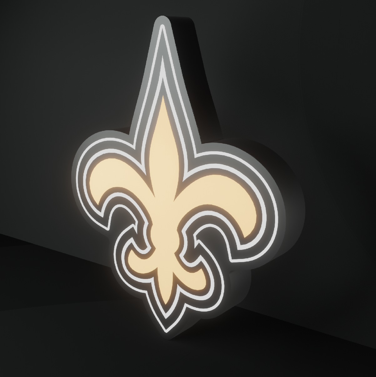 New Orleans Saints Led Light Box NFC Team National Football League Display Sign