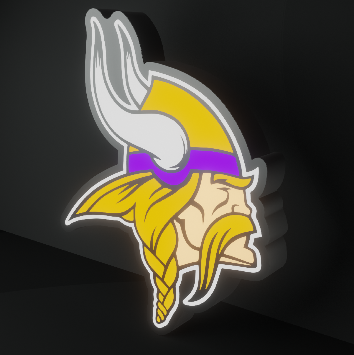 Minnesota Vikings Led Light Box NFC Team National Football League Display Sign