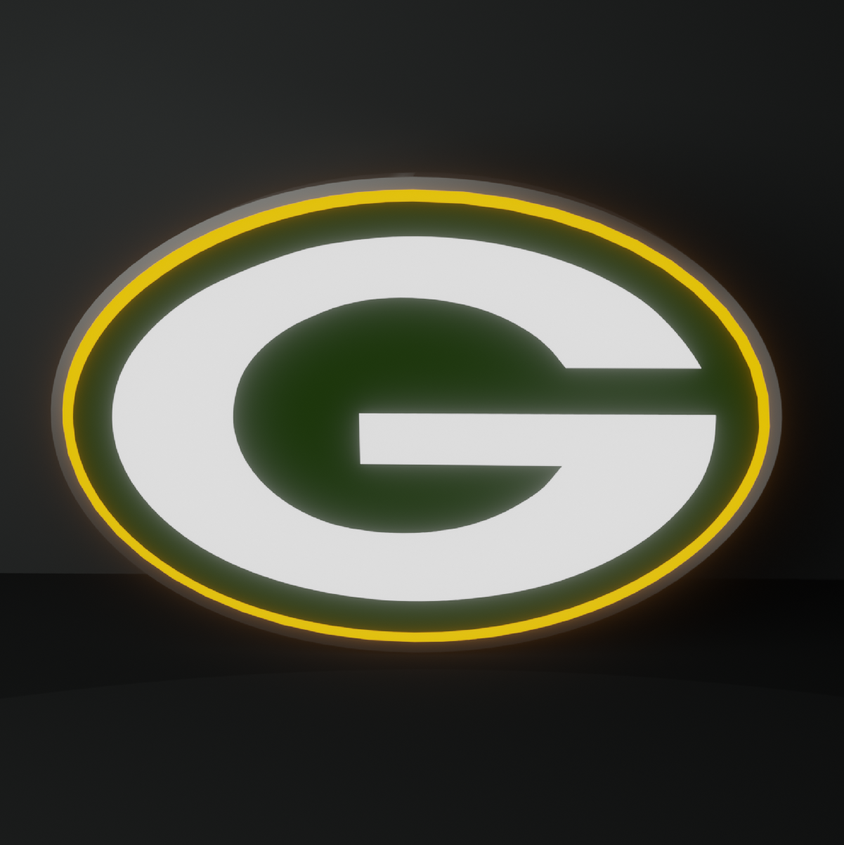 Green Bay Packers Led Light Box NFC Team National Football League Display Sign