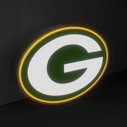 Green Bay Packers Led Light Box NFC Team National Football League Display Sign