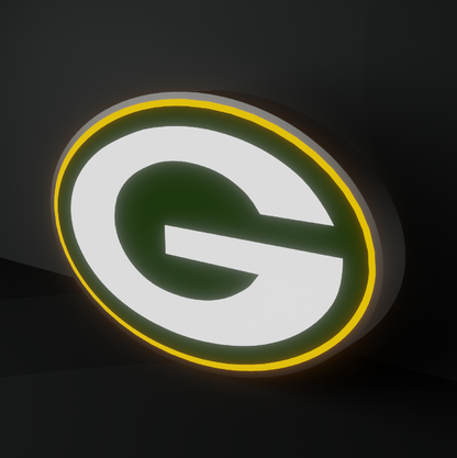 Green Bay Packers Led Light Box NFC Team National Football League Display Sign