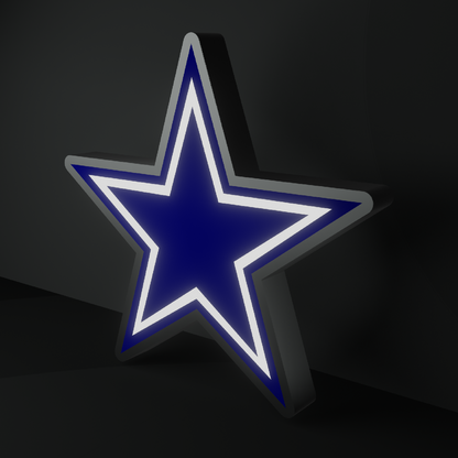 Dallas Cowboys Led Light Box NFC Team National Football League Display Sign