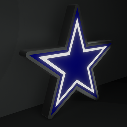 Dallas Cowboys Led Light Box NFC Team National Football League Display Sign