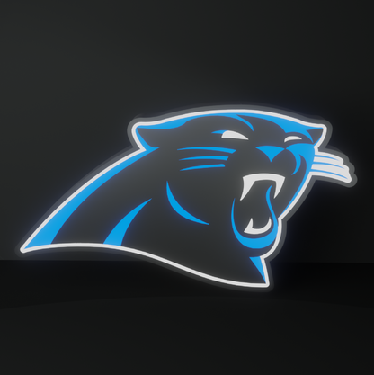 Carolina Panthers Led Light Box NFC Team National Football League Display Sign