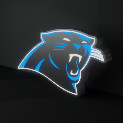 Carolina Panthers Led Light Box NFC Team National Football League Display Sign