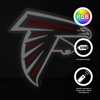 Atlanta Falcons Led Light Box NFC Team National Football League Display Sign