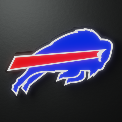 Buffalo Bills Led Light Box AFC Team NFL National Football League Display Wall Sign