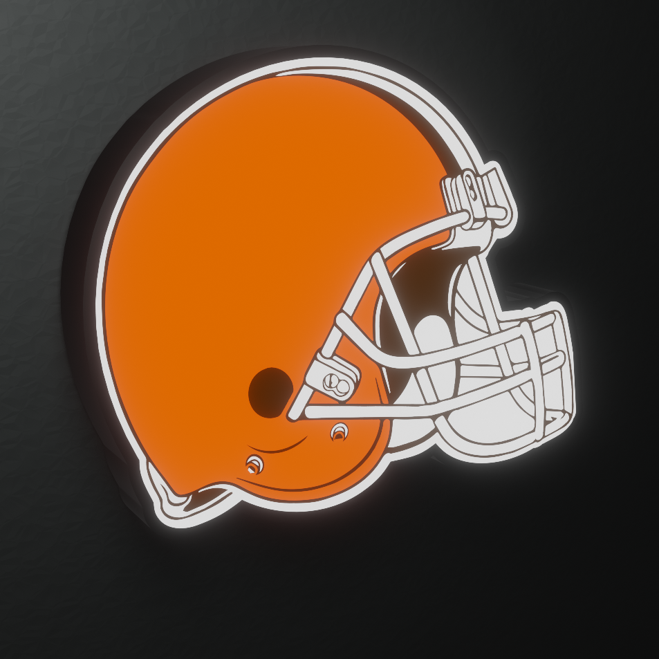 Cleveland Browns Led Light Box AFC Team NFL National Football League Display Wall Sign