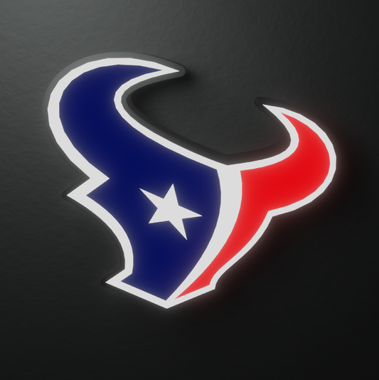 Houston Texans Led Light Box AFC Team NFL National Football League Display Wall Sign