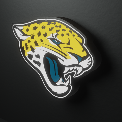 Jacksonville Jaguars Led Light Box AFC Team NFL National Football League Display Wall Sign