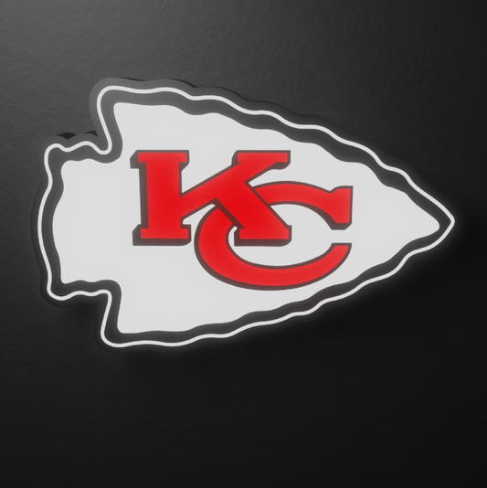 Kansas City Chiefs Led Light Box AFC Team NFL National Football LeagueDisplay Wall Sign