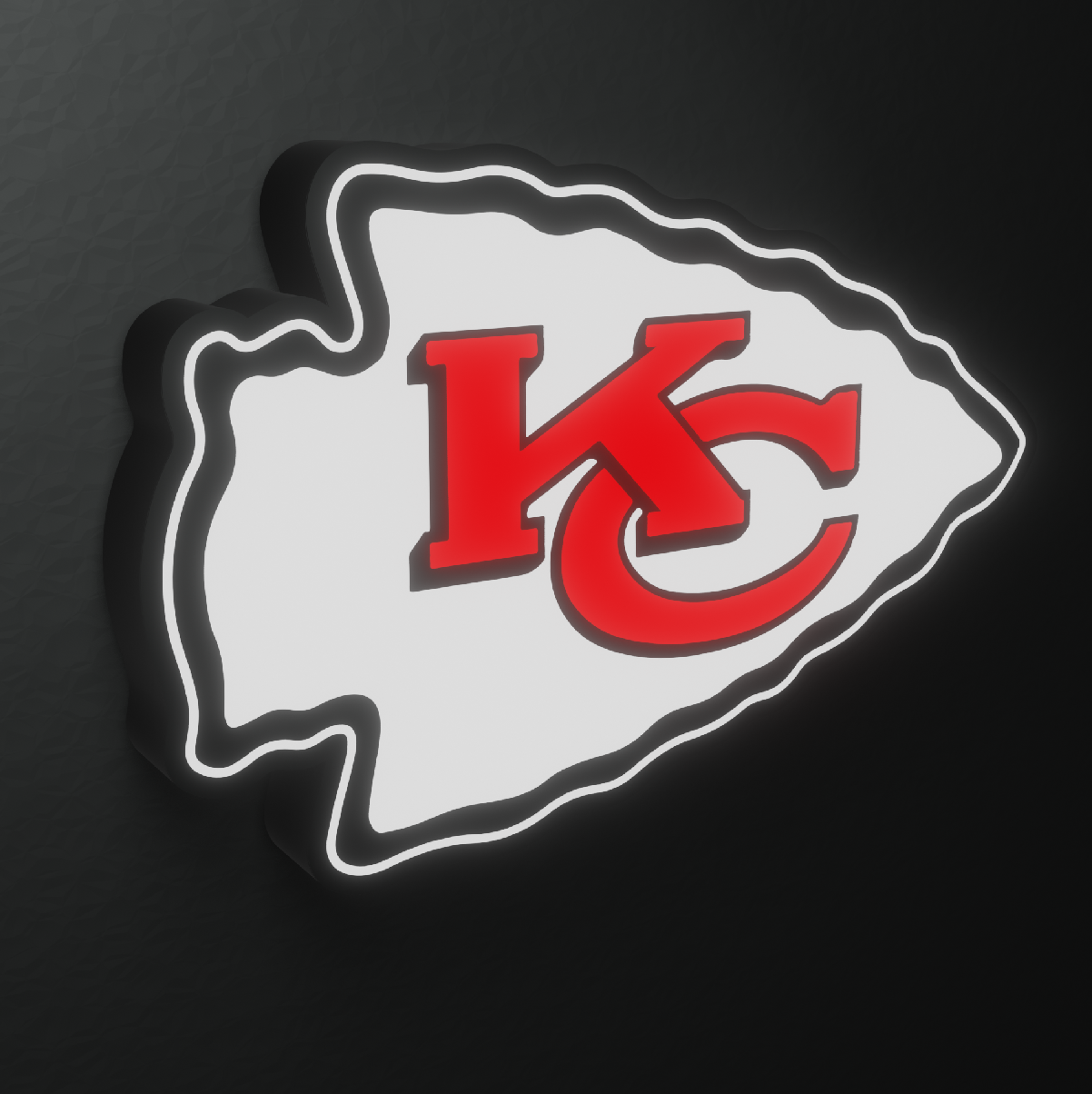 Kansas City Chiefs Led Light Box AFC Team NFL National Football LeagueDisplay Wall Sign