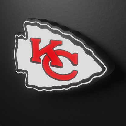 Kansas City Chiefs Led Light Box AFC Team NFL National Football LeagueDisplay Wall Sign