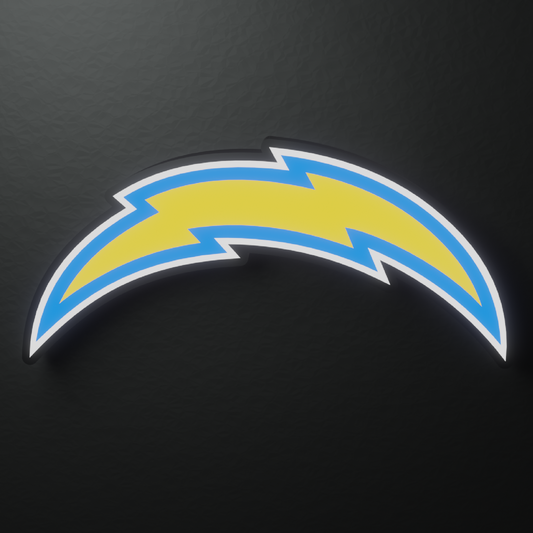 Los Angeles Chargers Led Light Box AFC Team NFL National Football League Display Wall Sign