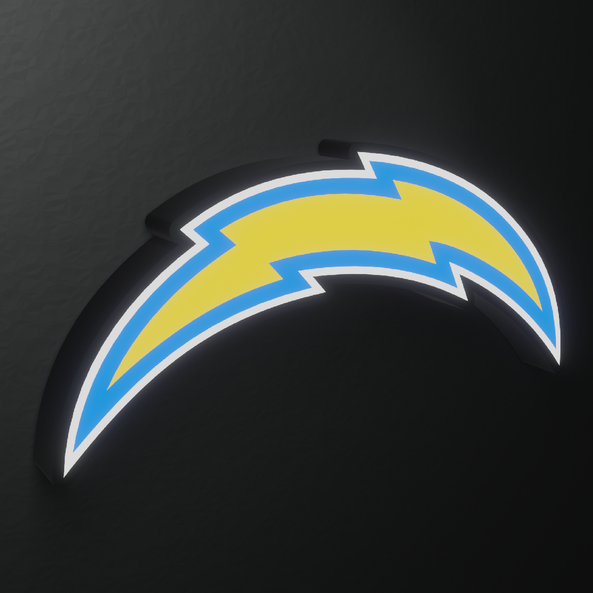 Los Angeles Chargers Led Light Box AFC Team NFL National Football League Display Wall Sign