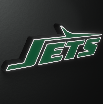 New York Jets Led Light Box AFC Team NFL National Football League Display Wall Sign