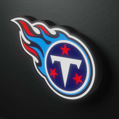 Tennessee Titans Led Light Box AFC Team NFL National Football League Display Wall Sign