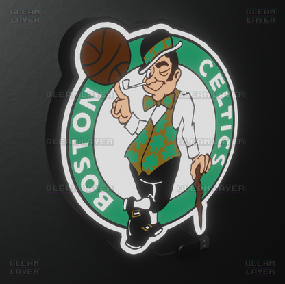 Boston Celtics Led Light Box NBA Sports Bar Light Display Wall Sign