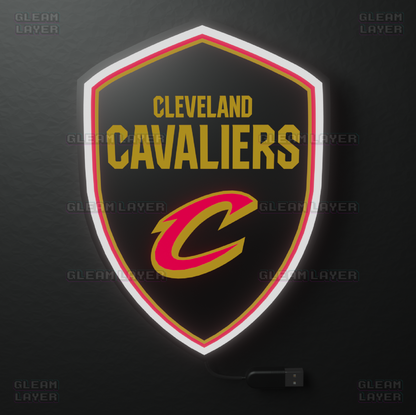 Cleveland Cavaliers Led Light Box NBA Sports Bar Light Display Wall Sign